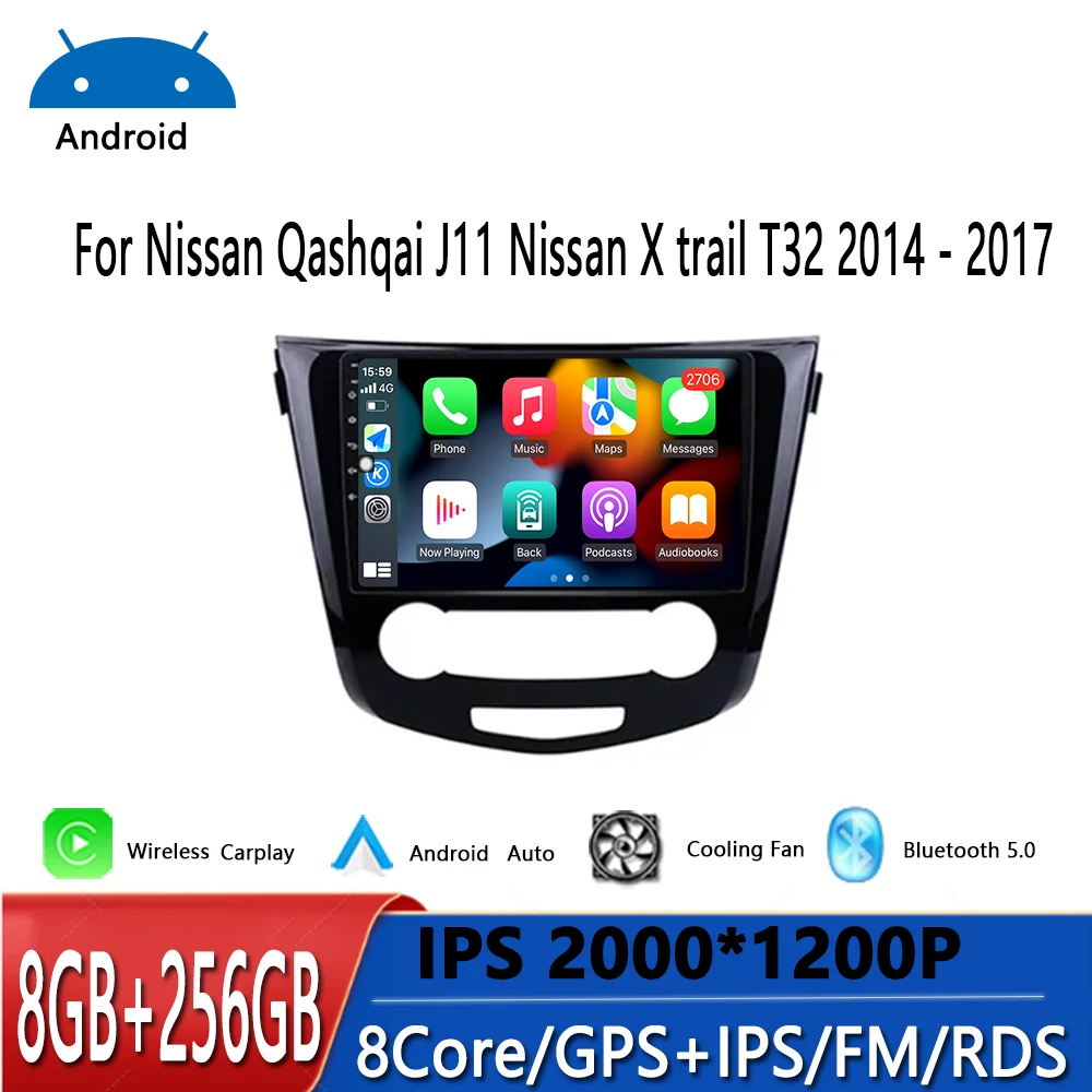 Car Radio Multimedia Video Player Android For Nissan Qashqai J11 Nissan X Trail T32 2014 - 2017 NO 2Din Stereo Autoradio Carplay
Car Radio Multimedia Video Player Android For Nissan Qashqai J11 Nissan X Trail T32 2014 - 2017 NO 2Din Stereo Autoradio Carplay