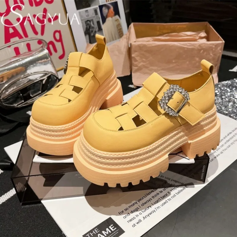 Women Marie Janes Shoes Crystal High Heels Sandals Casual 2025 New Trend Summer Dress Platform Pumps Walking Sandalias Mujer
Women Marie Janes Shoes Crystal High Heels Sandals Casual 2025 New Trend Summer Dress Platform Pumps Walking Sandalias Mujer