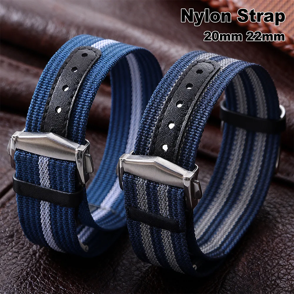Ribbed Watch Band Folding Buckle 20mm 22mm Nylon Leather Strap for Omega for Swatch for Moonswatch Sport Waterproof Bracelet
Ribbed Watch Band Folding Buckle 20mm 22mm Nylon Leather Strap for Omega for Swatch for Moonswatch Sport Waterproof Bracelet
