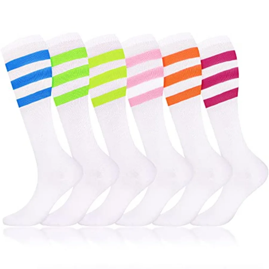 6 Pairs Neon Knee High Socks Stretchy Roller Skate Socks for Women, Men, Soccer Softball Team Sports
6 Pairs Neon Knee High Socks Stretchy Roller Skate Socks for Women, Men, Soccer Softball Team Sports