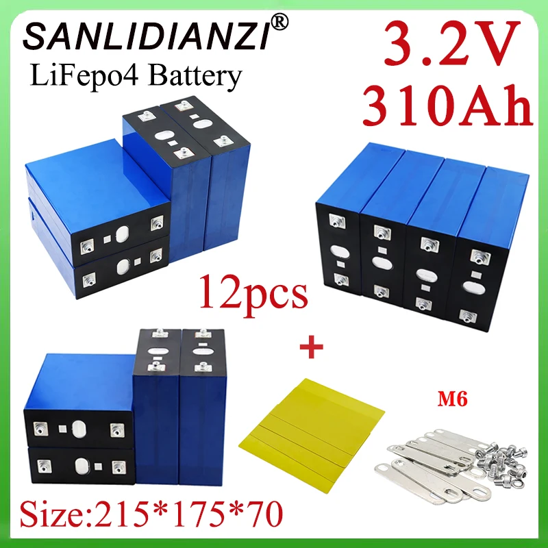 new 3.2V 310AH LIFEPO4 rechargeable battery DIY 12V 4S 24V 310AH electric vehicle storage system EV RV ship solar cell free tax
new 3.2V 310AH LIFEPO4 rechargeable battery DIY 12V 4S 24V 310AH electric vehicle storage system EV RV ship solar cell free tax