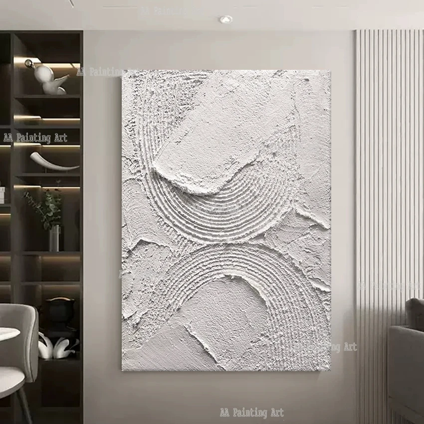 Home Interior Decoration Thickness Acrylic Painting Luxury Pure Handmade Abstract 3D White Art On Canvas Original Decor Wall Art
Home Interior Decoration Thickness Acrylic Painting Luxury Pure Handmade Abstract 3D White Art On Canvas Original Decor Wall Art