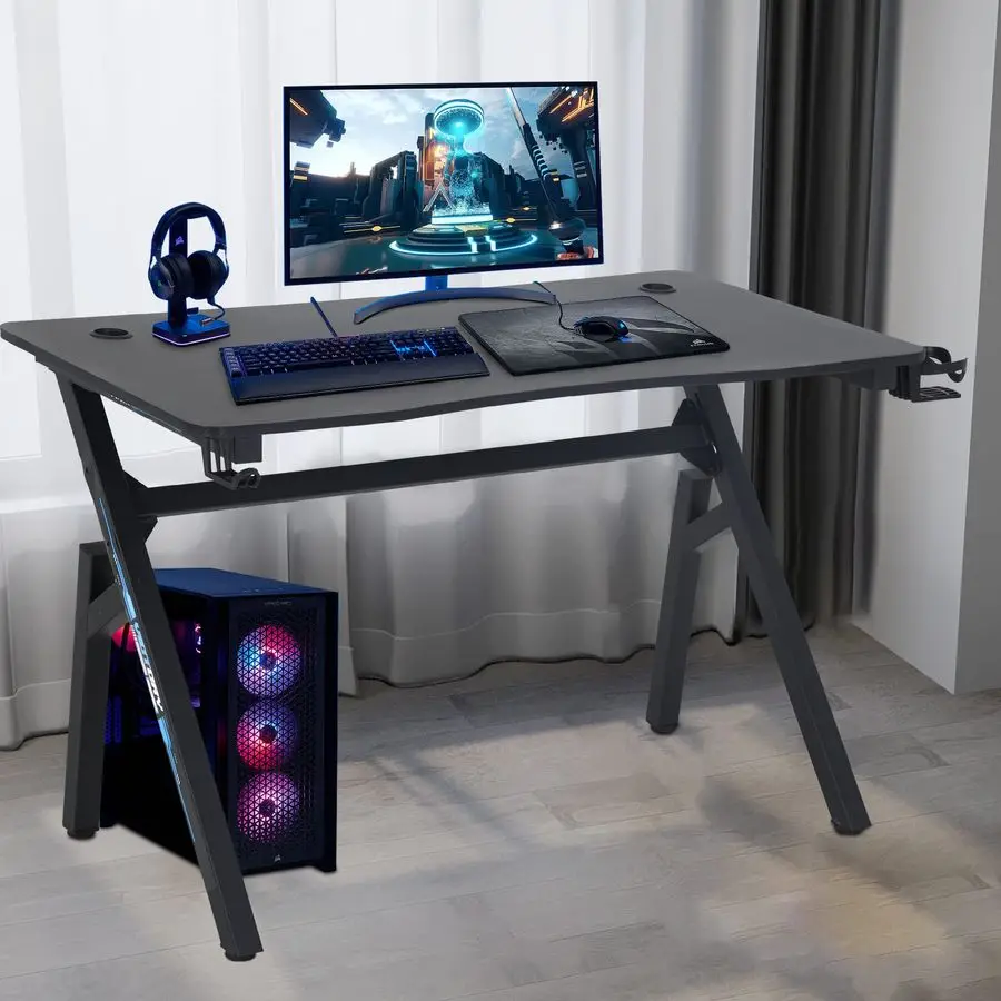 Игровой стол 47 Gaming Desk синего цвета с текстурой под карбон, прочная стальная рама, держатель для стакана, крючок для наушников, отверстия для кабель-менеджмента
Игровой стол 47 Gaming Desk синего цвета с текстурой под карбон, прочная стальная рама, держатель для стакана, крючок для наушников, отверстия для кабель-менеджмента