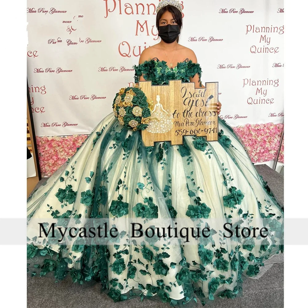 Зеленое бальное платье, платья для Quinceanera, 3D Цветы, женское платье 15 16, вечерние платья на день рождения со шнуровкой, Xv лет
Зеленое бальное платье, платья для Quinceanera, 3D Цветы, женское платье 15 16, вечерние платья на день рождения со шнуровкой, Xv лет