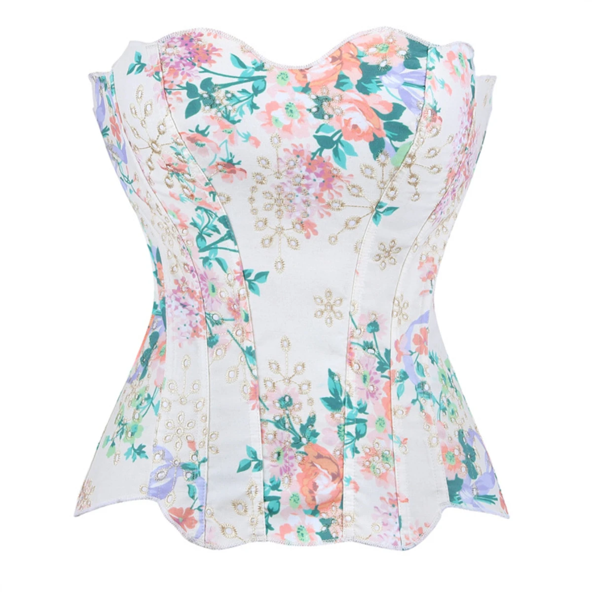 Fashion Printed Irregular Corset Waist Trainer Fishbone Underbust Top Women Hollow Slim Bandage Shapping Bustier Korset Costumes
Fashion Printed Irregular Corset Waist Trainer Fishbone Underbust Top Women Hollow Slim Bandage Shapping Bustier Korset Costumes