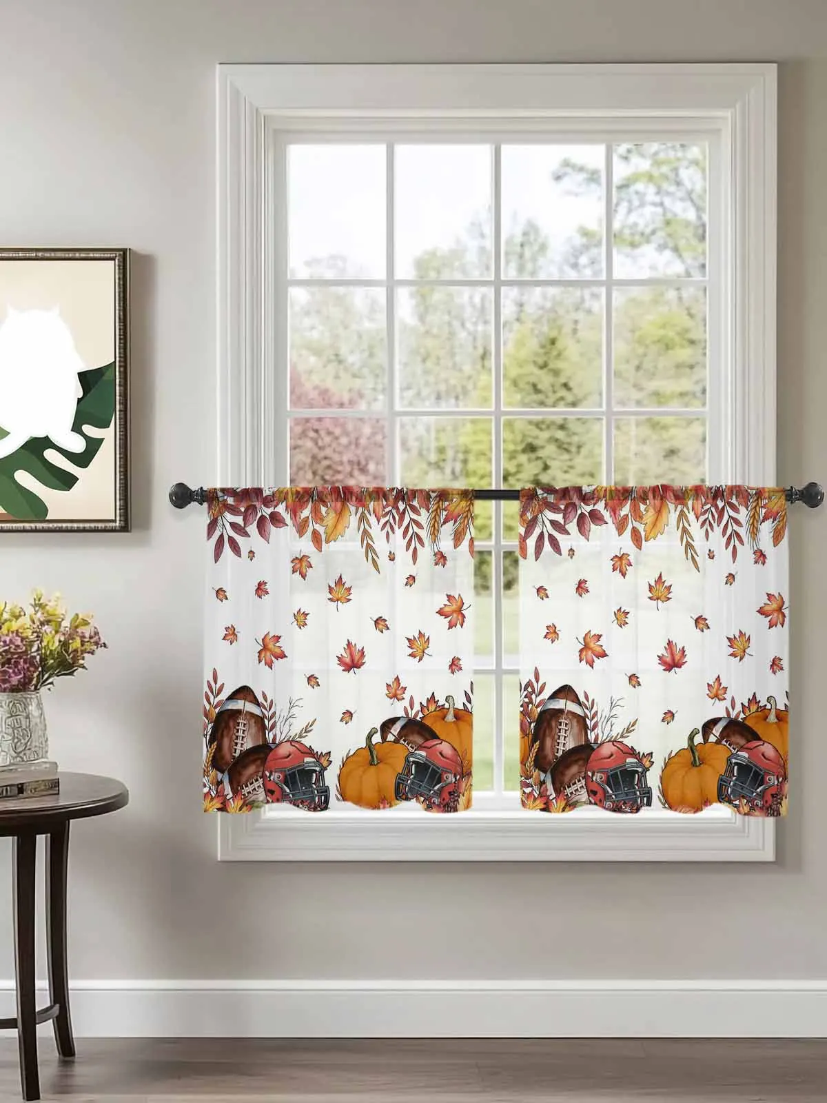 Autumn Pumpkin Maple Leaf Tulle Curtains For Bedroom Children Living Room Decor Sheer Curtains
Autumn Pumpkin Maple Leaf Tulle Curtains For Bedroom Children Living Room Decor Sheer Curtains