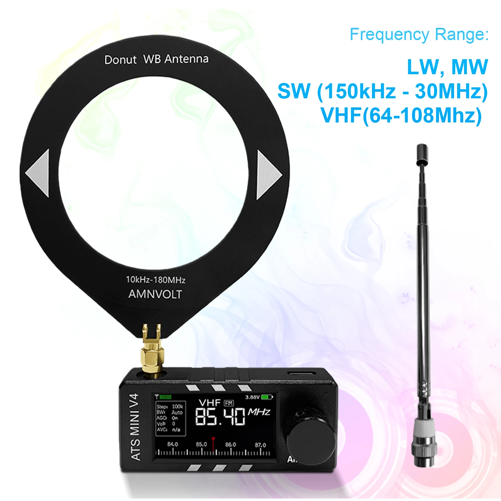 Радиоприемник AMNVOLT V4 ATS MINI с усилителем для наушников, USB, транзисторный, карманный, с DSP Si4732, для использования в помещении и на улице
Радиоприемник AMNVOLT V4 ATS MINI с усилителем для наушников, USB, транзисторный, карманный, с DSP Si4732, для использования в помещении и на улице