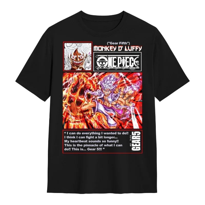 Цельная аниме Луффи с принтом и коротким рукавом, новый стиль, универсальная повседневная футболка с героями мультфильмов, Harajuku, хип-хоп, повседневная 
Цельная аниме Луффи с принтом и коротким рукавом, новый стиль, универсальная повседневная футболка с героями мультфильмов, Harajuku, хип-хоп, повседневная