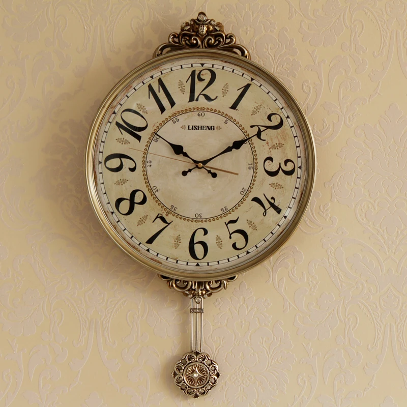 European Style Art Wall Clock Living Room Creativity Digital Clock Corridor Wall Decoration Resin Workmanship Silent Wall Watch
European Style Art Wall Clock Living Room Creativity Digital Clock Corridor Wall Decoration Resin Workmanship Silent Wall Watch
