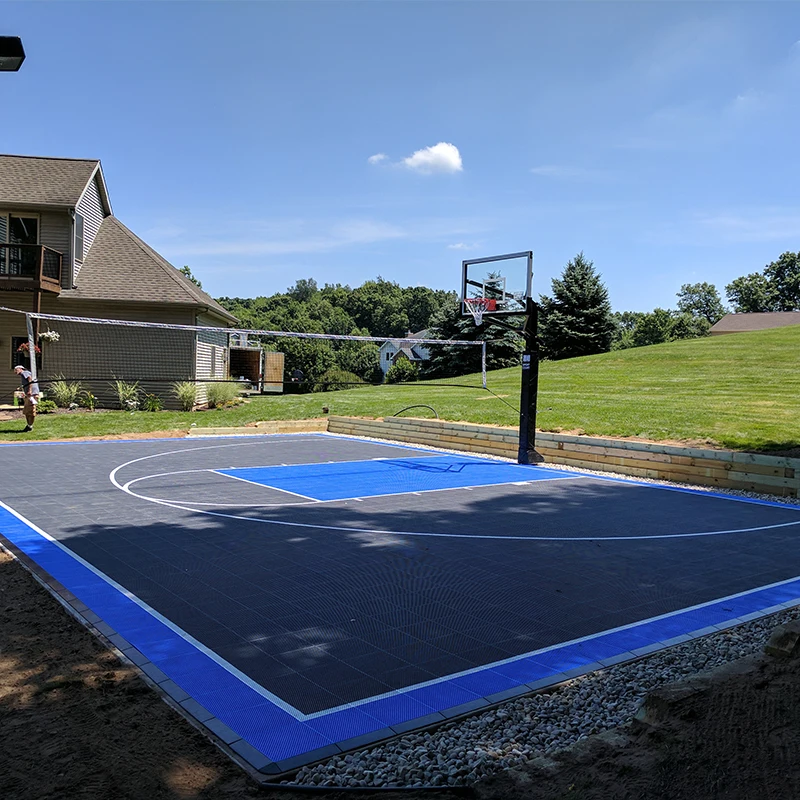 30*30 Feet Small Basketball Court and Customize Size Suspended Floor Anti-slip Floor Paint for Backyard
30*30 Feet Small Basketball Court and Customize Size Suspended Floor Anti-slip Floor Paint for Backyard