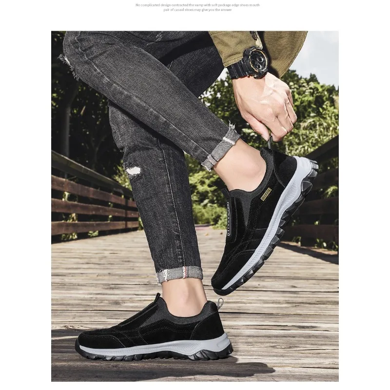 Casual Men's Breathable Suede Leather Non-slip Walking Sports Outdoor Comprehensive Training Shoes
Casual Men's Breathable Suede Leather Non-slip Walking Sports Outdoor Comprehensive Training Shoes
