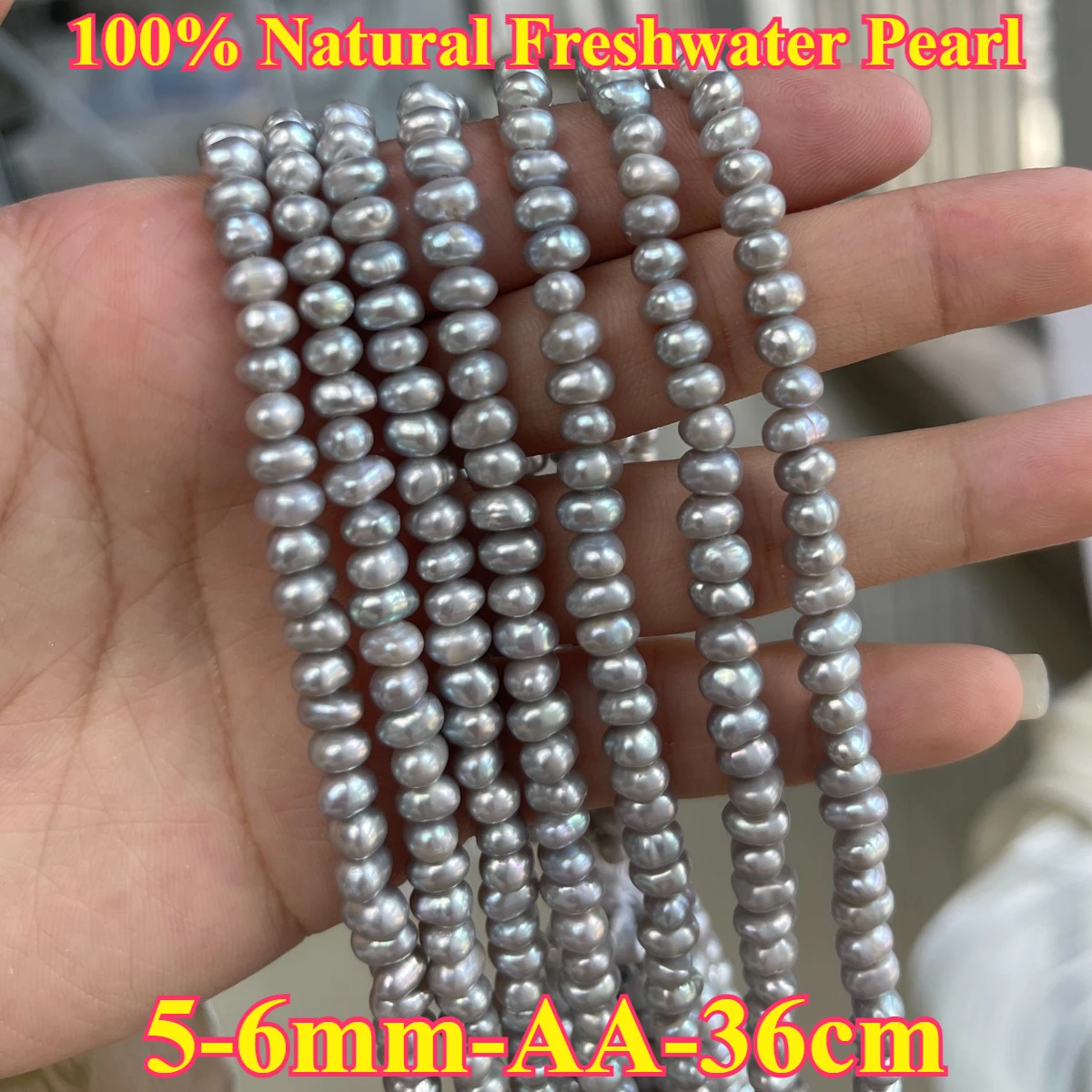 5-6mm AA Radiant Natural Freshwater Gray Oval Delicate Pearl Spacer Bead Jewelry Make DIY Necklace Bracelet Women Gift Wedding
5-6mm AA Radiant Natural Freshwater Gray Oval Delicate Pearl Spacer Bead Jewelry Make DIY Necklace Bracelet Women Gift Wedding