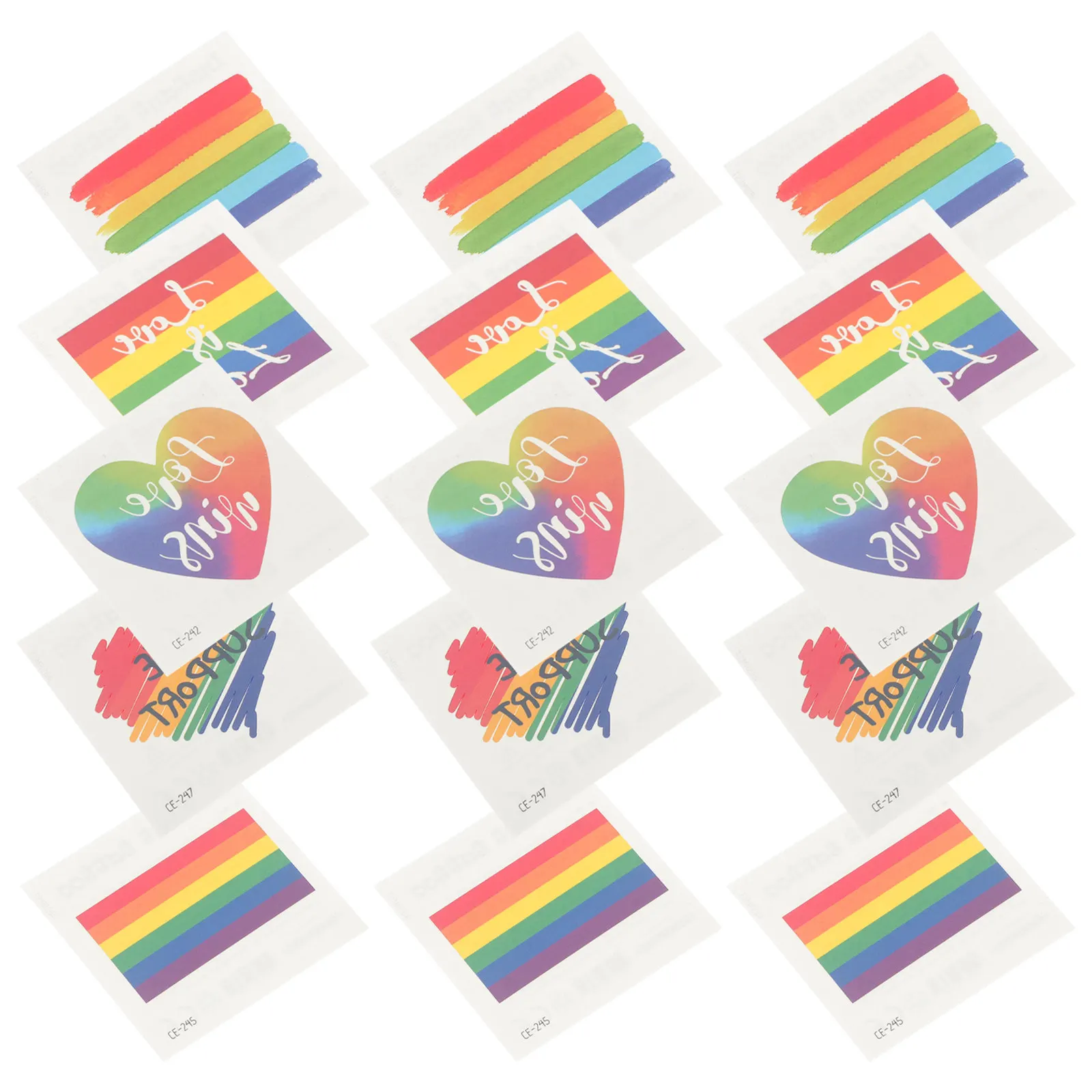 50pcs Rainbow Temporary Tattoos Stickers Festival Party Pride Crafts Kids Boys Girls Safe Fun Accessories Environmental Ink
50pcs Rainbow Temporary Tattoos Stickers Festival Party Pride Crafts Kids Boys Girls Safe Fun Accessories Environmental Ink
