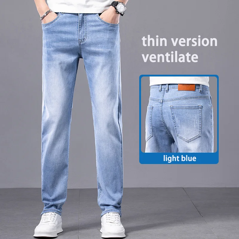 2025 Men's Slim fit Thin Denim Pants Quality Casual Fashionable Spring Summer Thin Breathable
2025 Men's Slim fit Thin Denim Pants Quality Casual Fashionable Spring Summer Thin Breathable