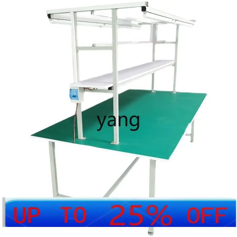 Двусторонний антистатический верстак LTT с лампой, сборочный стол для заводской мастерской
Двусторонний антистатический верстак LTT с лампой, сборочный стол для заводской мастерской