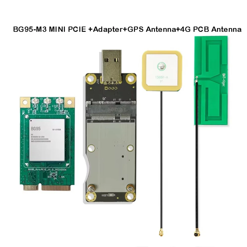 BG95 BG95-M3 MINI PCIE Module LTE Cat M1/Cat NB2/EGPRS Modem USB Adapter GPS 4G PCB FPC Antenna
BG95 BG95-M3 MINI PCIE Module LTE Cat M1/Cat NB2/EGPRS Modem USB Adapter GPS 4G PCB FPC Antenna