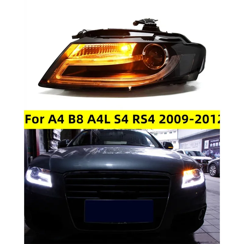 Автомобильная передняя фара для Audi A4 B8 A4L S4 RS4 2009-2012, светодиодная автоматическая фара в сборе, обновленная линза Bicofal, ксеноновые фары
Автомобильная передняя фара для Audi A4 B8 A4L S4 RS4 2009-2012, светодиодная автоматическая фара в сборе, обновленная линза Bicofal, ксеноновые фары
