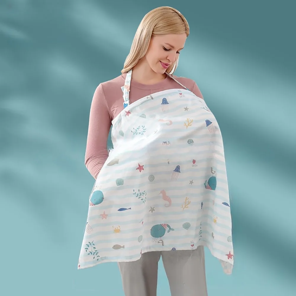 Comfortable Mesh Breastfeeding Cover Cartoon Adjustable Outdoor Nursing Towel Cotton Feeding Cover Baby Stroller Blanket Mother
Comfortable Mesh Breastfeeding Cover Cartoon Adjustable Outdoor Nursing Towel Cotton Feeding Cover Baby Stroller Blanket Mother