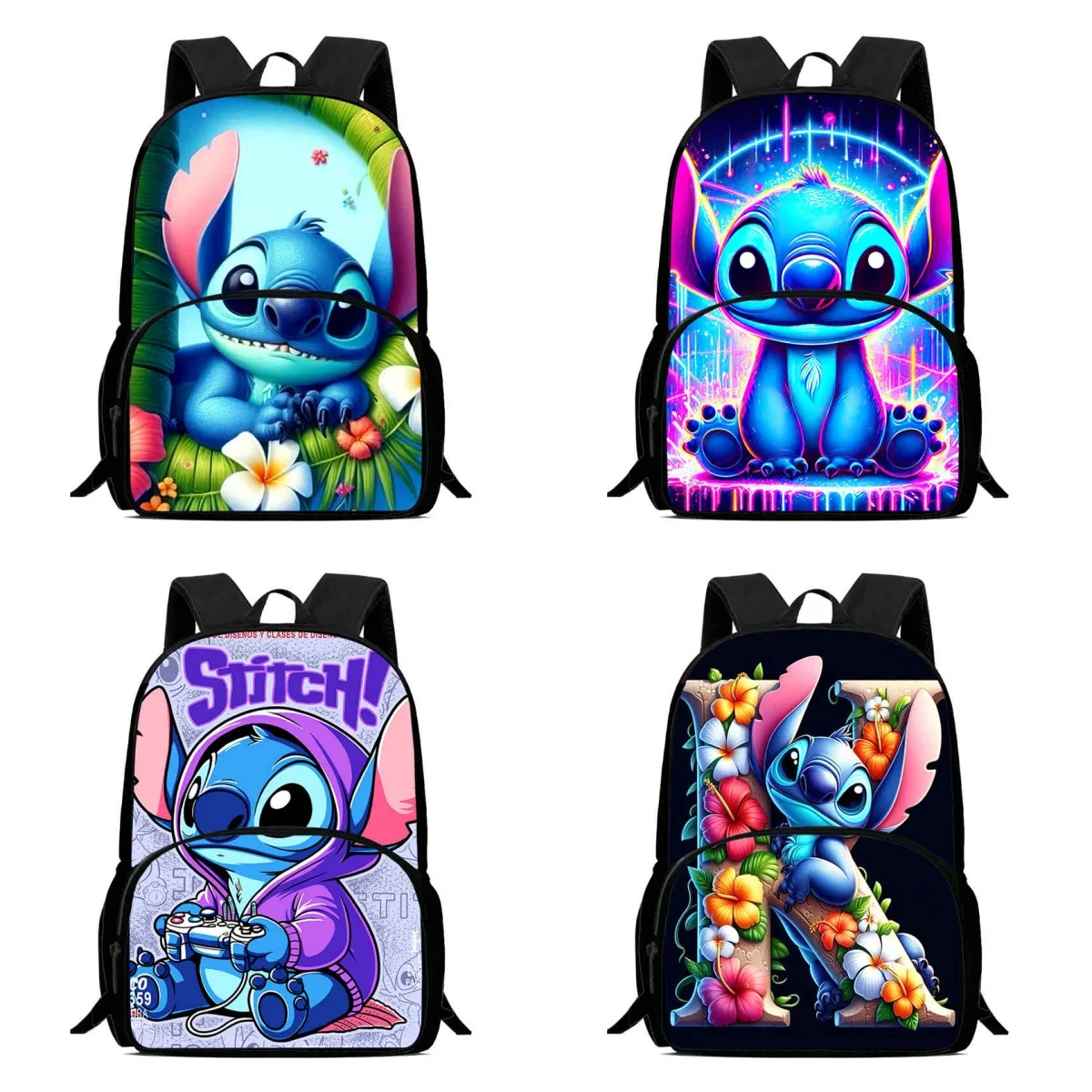 15-дюймовый школьный рюкзак Disney Stitch с передней сумкой, школьные сумки с героями мультфильмов для мальчиков и девочек, легкий детский рюкзак, лучший подарок
15-дюймовый школьный рюкзак Disney Stitch с передней сумкой, школьные сумки с героями мультфильмов для мальчиков и девочек, легкий детский рюкзак, лучший подарок