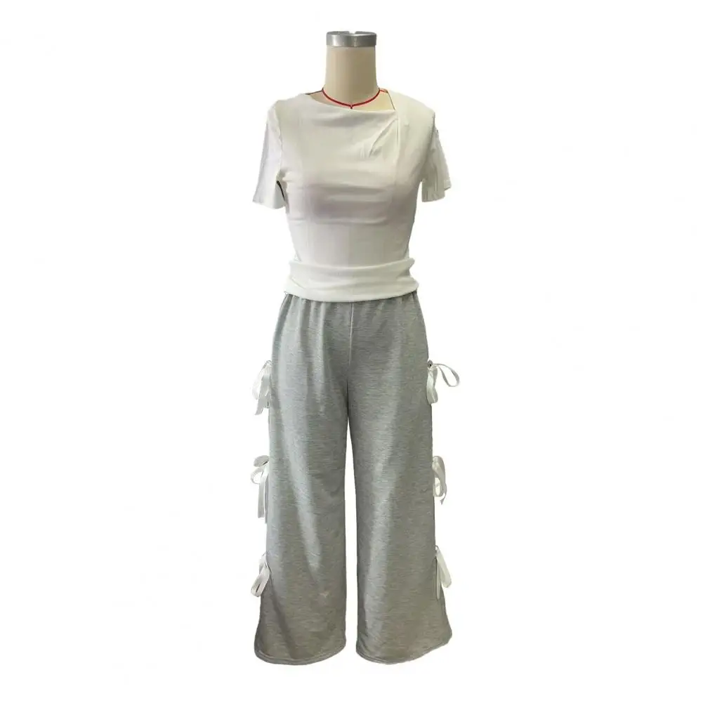 Elastic Waist Wide-leg Pants Women Wide-leg Pants Stylish Women's Lace-up Wide Leg Sport Pants with for Active for Everyday
Elastic Waist Wide-leg Pants Women Wide-leg Pants Stylish Women's Lace-up Wide Leg Sport Pants with for Active for Everyday