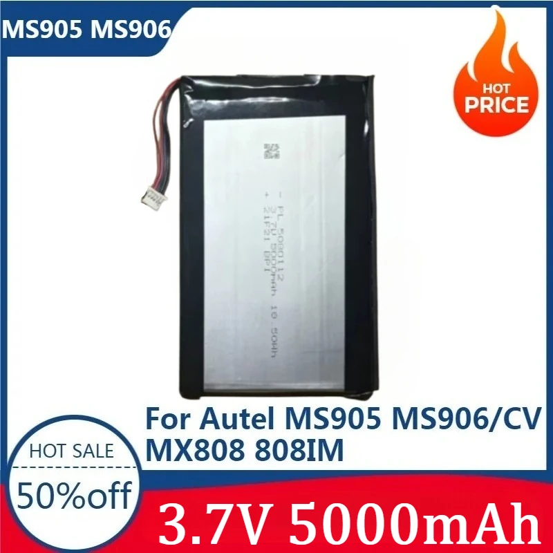 New High Quality Replaceable Battery for Autel MS905 MS906/CV MX808 808IM DS808 808TS/BT 3.7V 5000mAh Battery
New High Quality Replaceable Battery for Autel MS905 MS906/CV MX808 808IM DS808 808TS/BT 3.7V 5000mAh Battery