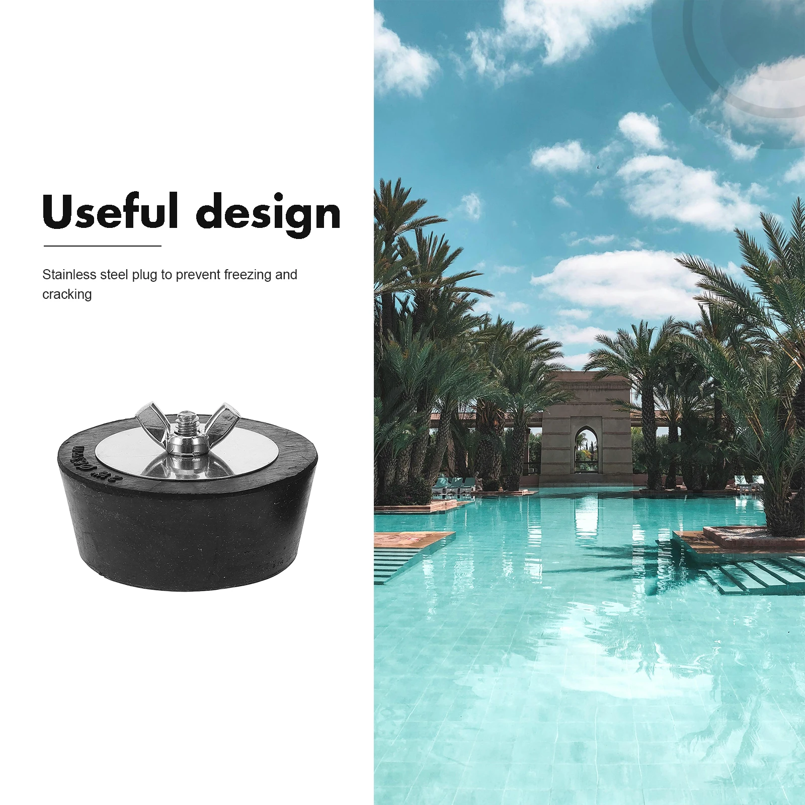 2 Pcs Pool Expansion Plugs PVC Steel Winterizing Stoppers Replacement Pool Parts Accessories Sealing Pads
2 Pcs Pool Expansion Plugs PVC Steel Winterizing Stoppers Replacement Pool Parts Accessories Sealing Pads