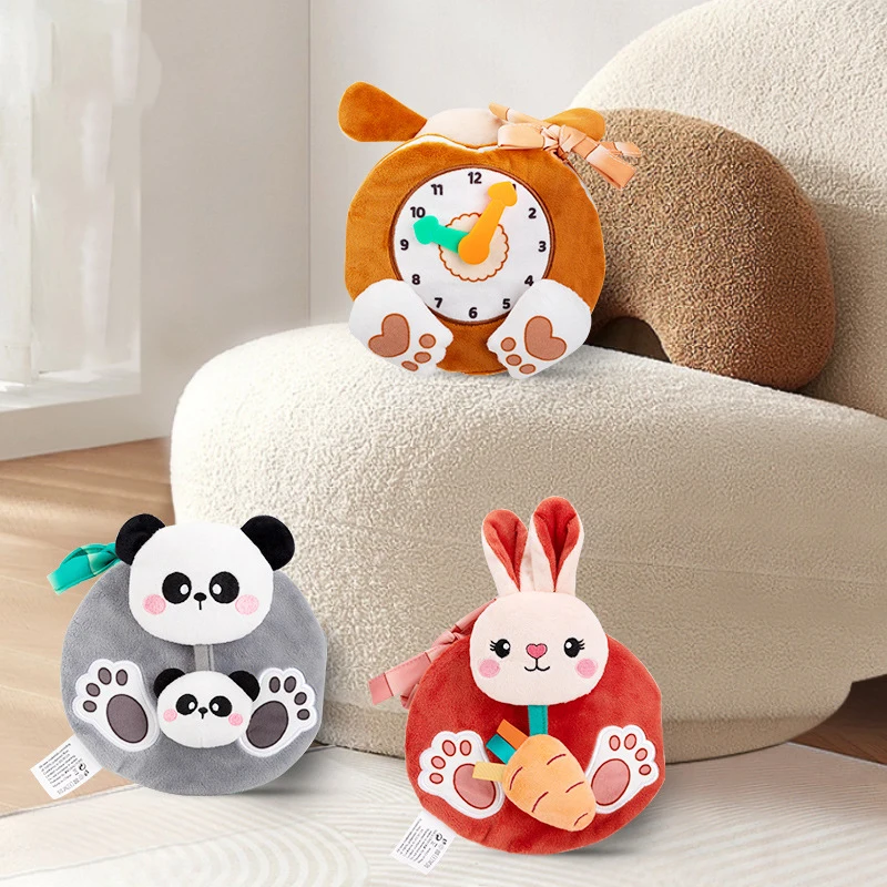 Can't tear apart early education puzzle three-dimensional cloth book, baby cognition plush animal toy with alarm clock
Can't tear apart early education puzzle three-dimensional cloth book, baby cognition plush animal toy with alarm clock