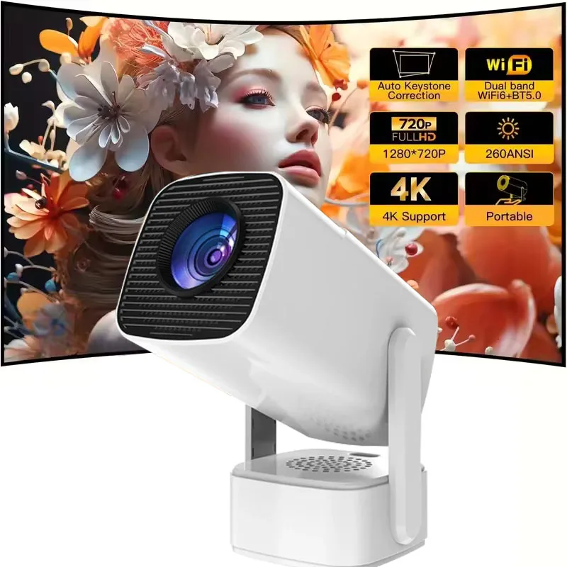 V6 Smart WiFi6 Projector Android 11 4K/1080P BT5.0 720P Home Cinema Portable LED Projector with Bluetooth
V6 Smart WiFi6 Projector Android 11 4K/1080P BT5.0 720P Home Cinema Portable LED Projector with Bluetooth