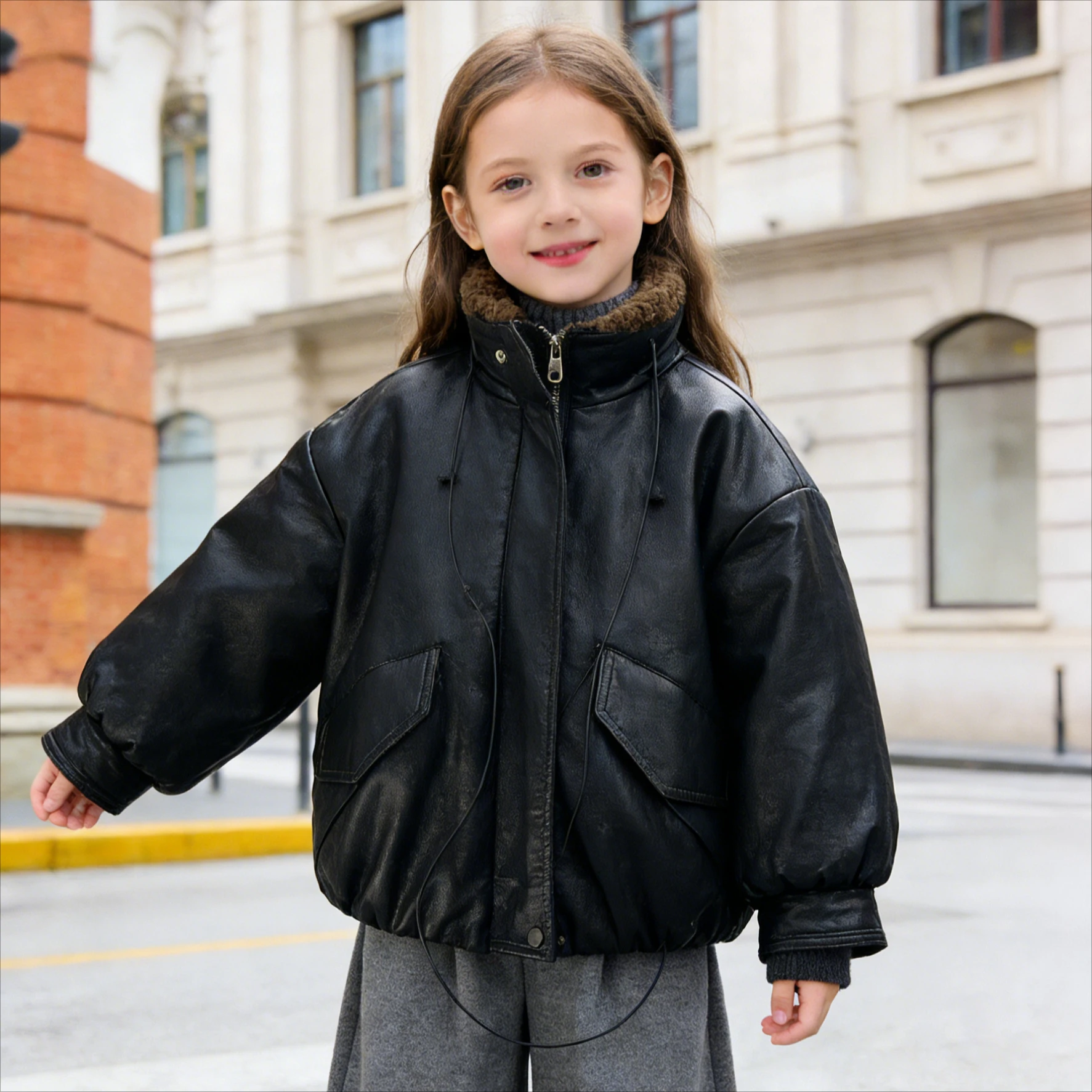 2026 New Kids Fleece Lined Biker Leather Jacket Winter Boys Girls Thick PU Jacket Children Motorcycle Style Coat Cool Outerwear
2026 New Kids Fleece Lined Biker Leather Jacket Winter Boys Girls Thick PU Jacket Children Motorcycle Style Coat Cool Outerwear