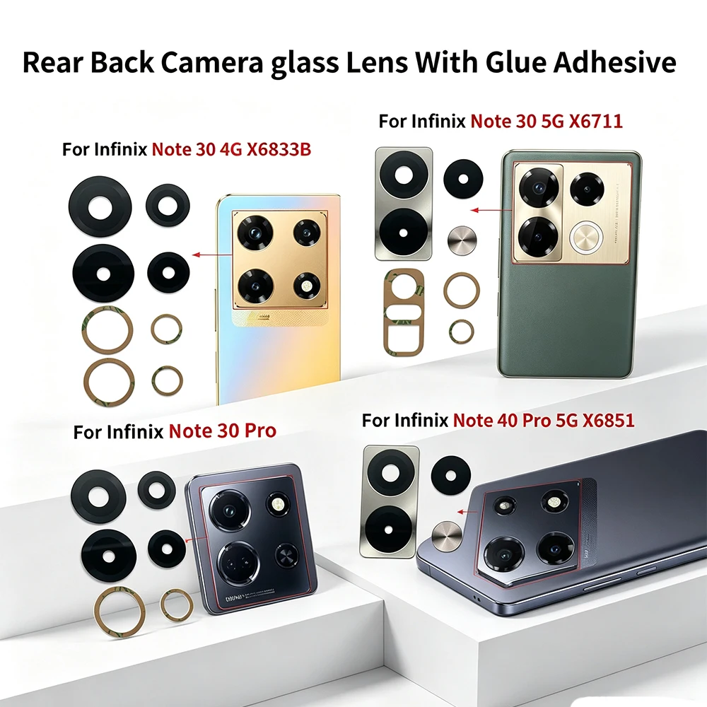 Rear Back Camera glass Lens With Glue Adhesive For Infinix Note 30 4G 5G 40 Pro 5G X6833B X6832 X6851 X693 X698 X663 X683 X670
Rear Back Camera glass Lens With Glue Adhesive For Infinix Note 30 4G 5G 40 Pro 5G X6833B X6832 X6851 X693 X698 X663 X683 X670
