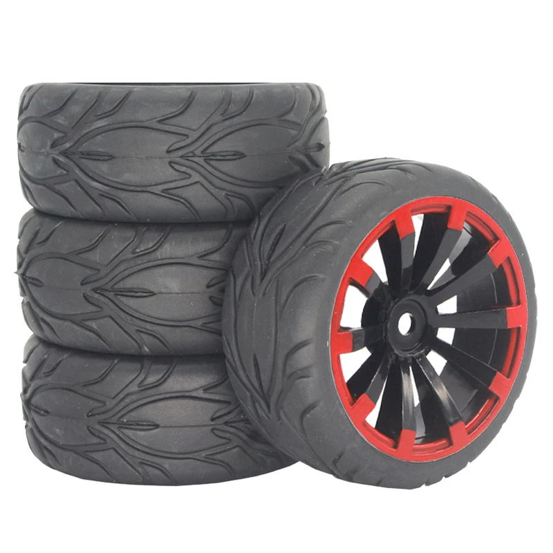 Universal Plastic Wheel Rims Rubber Tires for 1/10 RC Rally On-Road Racing Car Fit TAMIYA TT02 XV01 HSP 94123 HPI KYOSHO WLt
Universal Plastic Wheel Rims Rubber Tires for 1/10 RC Rally On-Road Racing Car Fit TAMIYA TT02 XV01 HSP 94123 HPI KYOSHO WLt