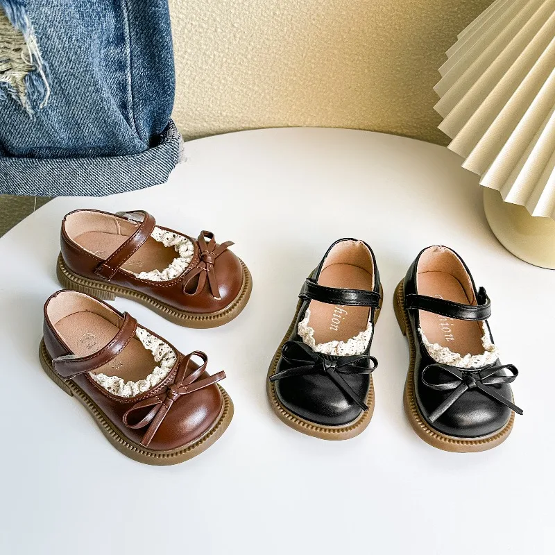 Girls Walking Shoes with Simple Bows Toddler Flat Shoes Round Toes Soft Sole 2026 Spring Autumn Baby Leather Shoes Non-slip
Girls Walking Shoes with Simple Bows Toddler Flat Shoes Round Toes Soft Sole 2026 Spring Autumn Baby Leather Shoes Non-slip