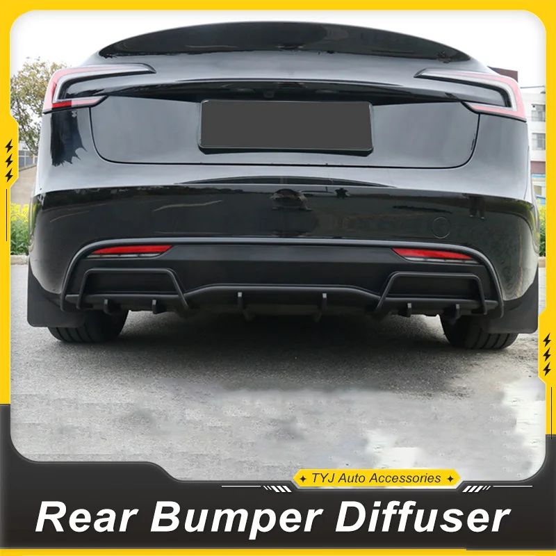 For Tesla Model 3 Highland 2024 2025 Rear Bumper Diffuser Lip Spoiler Splitter Bodykit PP Material Modified Tuning Accessories
For Tesla Model 3 Highland 2024 2025 Rear Bumper Diffuser Lip Spoiler Splitter Bodykit PP Material Modified Tuning Accessories