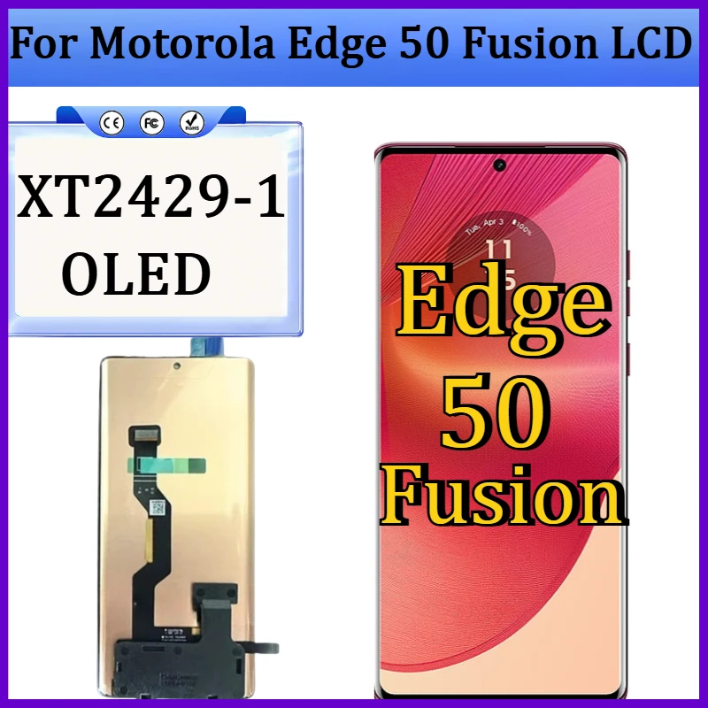 New OLED For Motorola Edge 50 Fusion LCD Display Screen Touch Panel Digitizer Replacement Parts LCD With Frame XT2429-1
New OLED For Motorola Edge 50 Fusion LCD Display Screen Touch Panel Digitizer Replacement Parts LCD With Frame XT2429-1