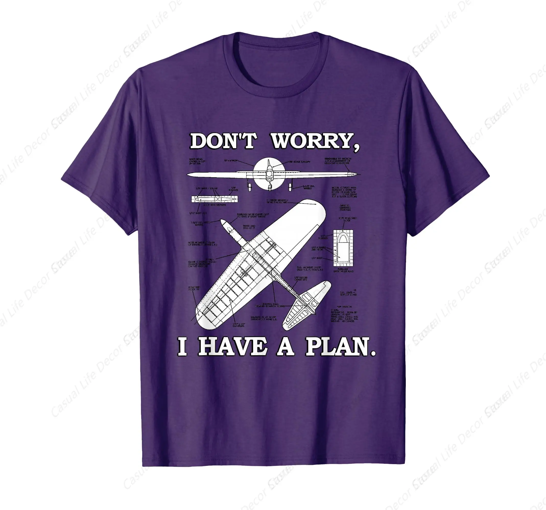 Don't Worry, I Have A Plan. Funny Airplane Model Plan T-Shirt
Don't Worry, I Have A Plan. Funny Airplane Model Plan T-Shirt