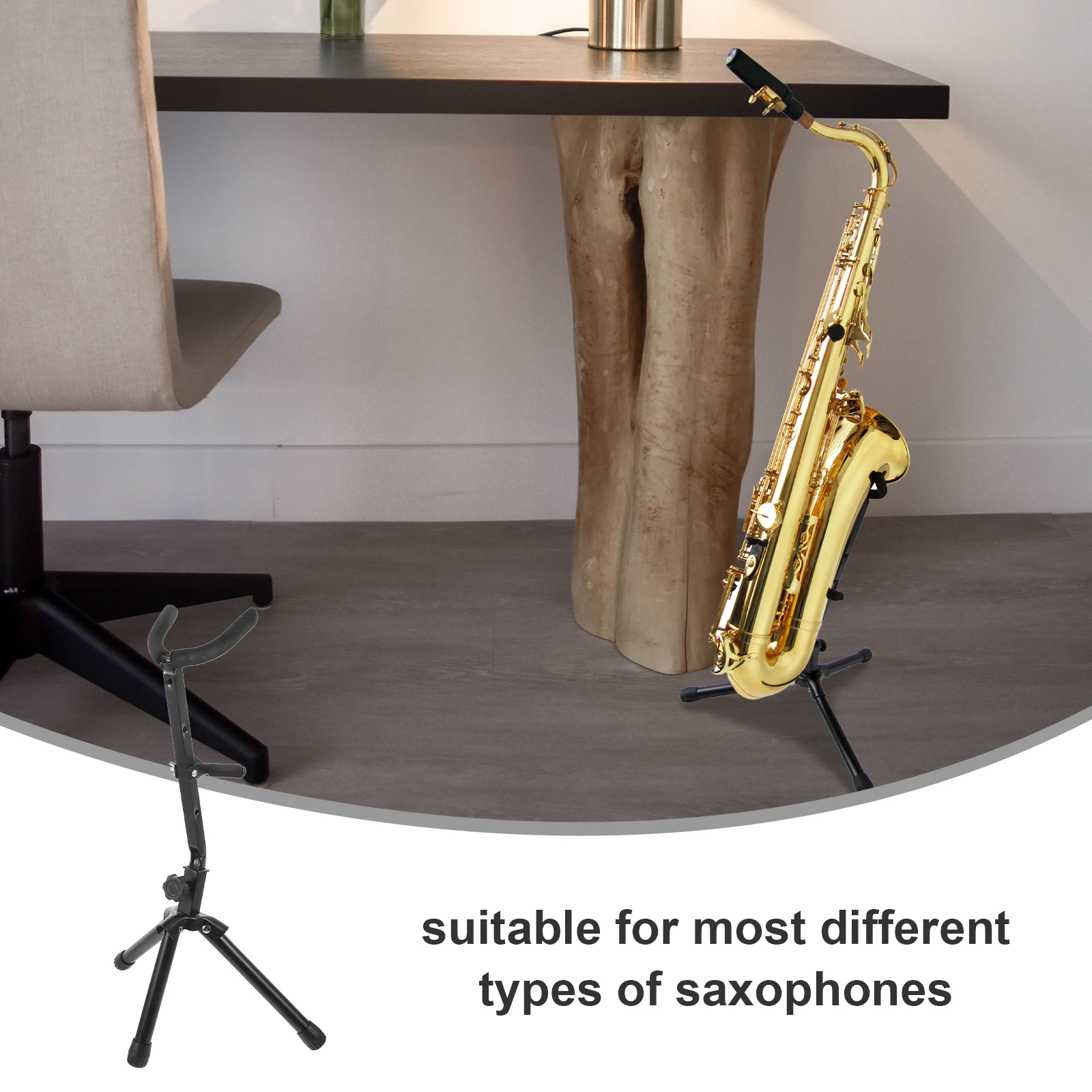 Stand Black Portable Floor Saxophone Holder Music Instrument Holder Rack Saxophone Rack Display Stand Floor Support
Stand Black Portable Floor Saxophone Holder Music Instrument Holder Rack Saxophone Rack Display Stand Floor Support