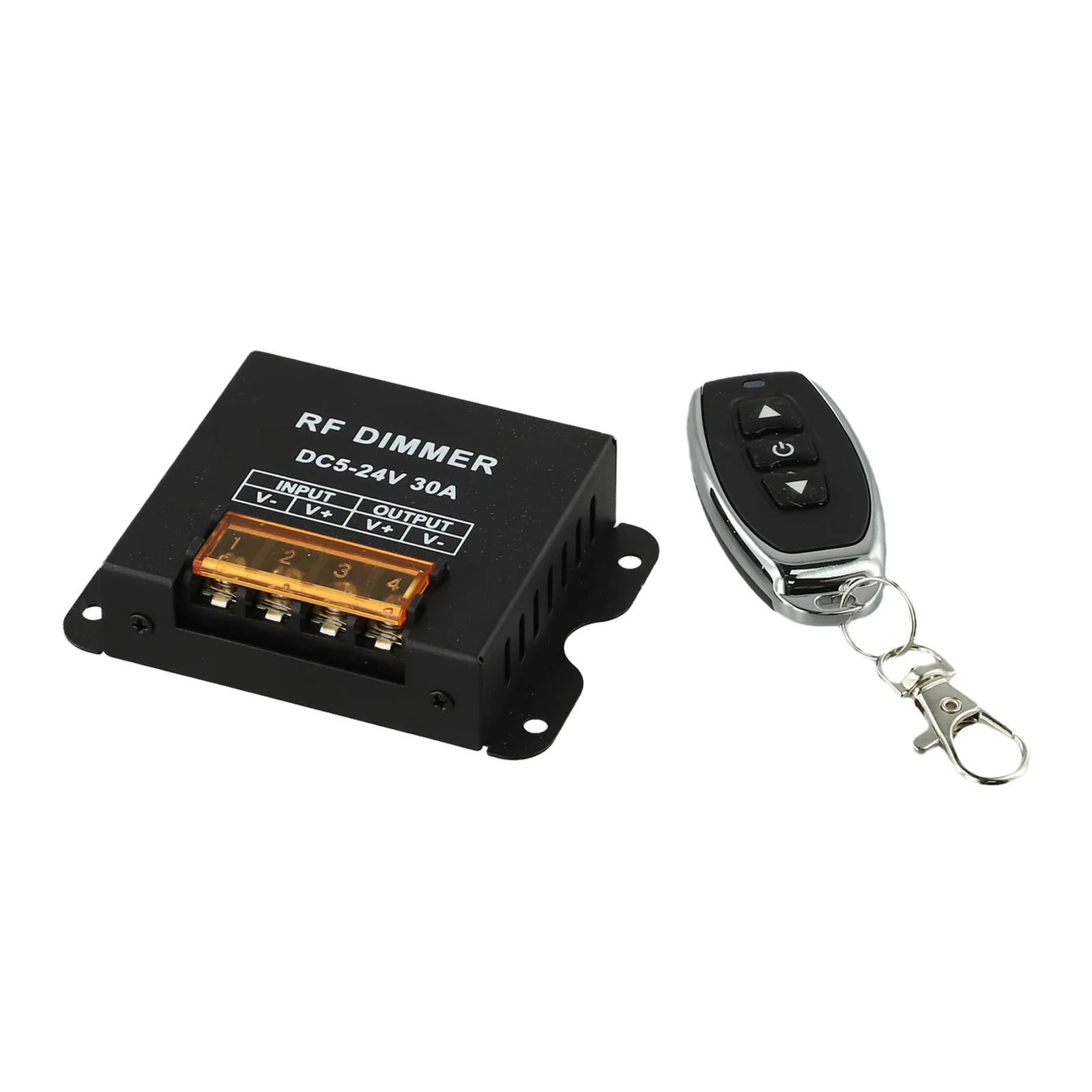 DC 12V 24V LED Dimmer with RF Wireless Remote Control Full Range Brightness Adjustment for Light Strips and More
DC 12V 24V LED Dimmer with RF Wireless Remote Control Full Range Brightness Adjustment for Light Strips and More
