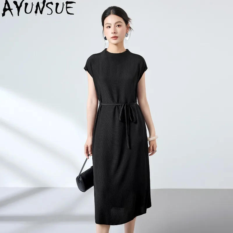AYUNSUE 100% Silk Dresses for Women Solid Luxury Dresses 2026 Woman Commuting Lace-up Black Dress Woman Clothes Summer Vestidos
AYUNSUE 100% Silk Dresses for Women Solid Luxury Dresses 2026 Woman Commuting Lace-up Black Dress Woman Clothes Summer Vestidos