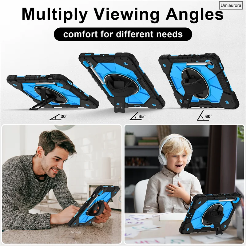 For Samsung Tab S7 S8+ S9+ S10 FE+ Plus SM-X620 X820 10.9" X520 X400 Heavy Duty Rugged Tablet Case Stand Strap Shockproof Funda
For Samsung Tab S7 S8+ S9+ S10 FE+ Plus SM-X620 X820 10.9" X520 X400 Heavy Duty Rugged Tablet Case Stand Strap Shockproof Funda