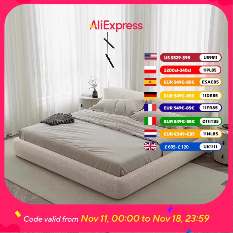 Gray Frame Double Bed Modern Platform Designer King Size Queen Double Bed Bedroom Full Size Camas Individuales Furniture Home
Gray Frame Double Bed Modern Platform Designer King Size Queen Double Bed Bedroom Full Size Camas Individuales Furniture Home