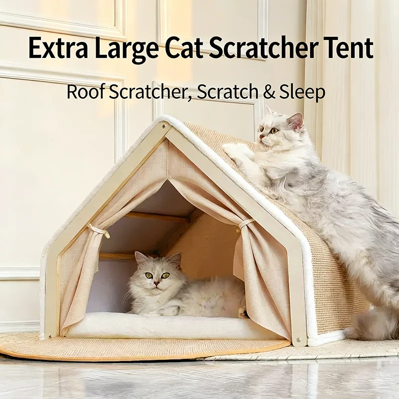 All Season Universal Cat Nest Semi Enclosed Cat Villa House Windproof Durable Non Shedding Sisal Scratcher Cat Tent Cozy Sleepy
All Season Universal Cat Nest Semi Enclosed Cat Villa House Windproof Durable Non Shedding Sisal Scratcher Cat Tent Cozy Sleepy
