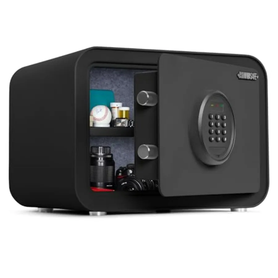 Digital, 1.0 Cu.ft Heavy Duty Solid Steel Home Safe with Keypad, Small Personal Security Lock Box for Money, Jewelry, Anti-Thef
Digital, 1.0 Cu.ft Heavy Duty Solid Steel Home Safe with Keypad, Small Personal Security Lock Box for Money, Jewelry, Anti-Thef