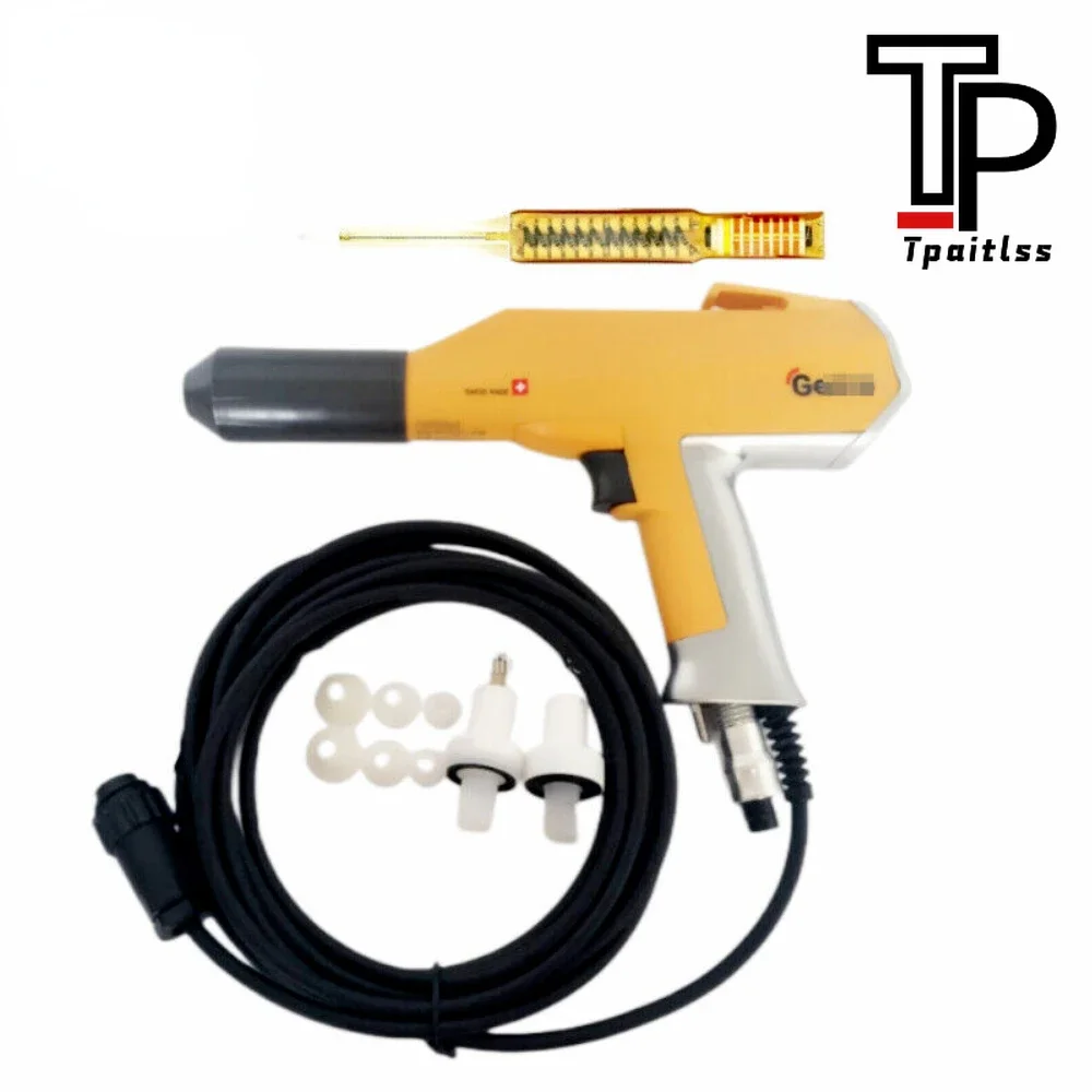 Electrostatic powder coating spray gun w/ 2pcs nozzle for Gema 02 optiflex F
Electrostatic powder coating spray gun w/ 2pcs nozzle for Gema 02 optiflex F