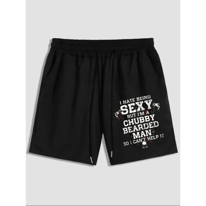 Men's Slogan Graphic Drawstring Waist Shorts, Summer Clothes, Casual Regular Fit Pocket Track Shorts For Summer, Men's Bottoms
Men's Slogan Graphic Drawstring Waist Shorts, Summer Clothes, Casual Regular Fit Pocket Track Shorts For Summer, Men's Bottoms
