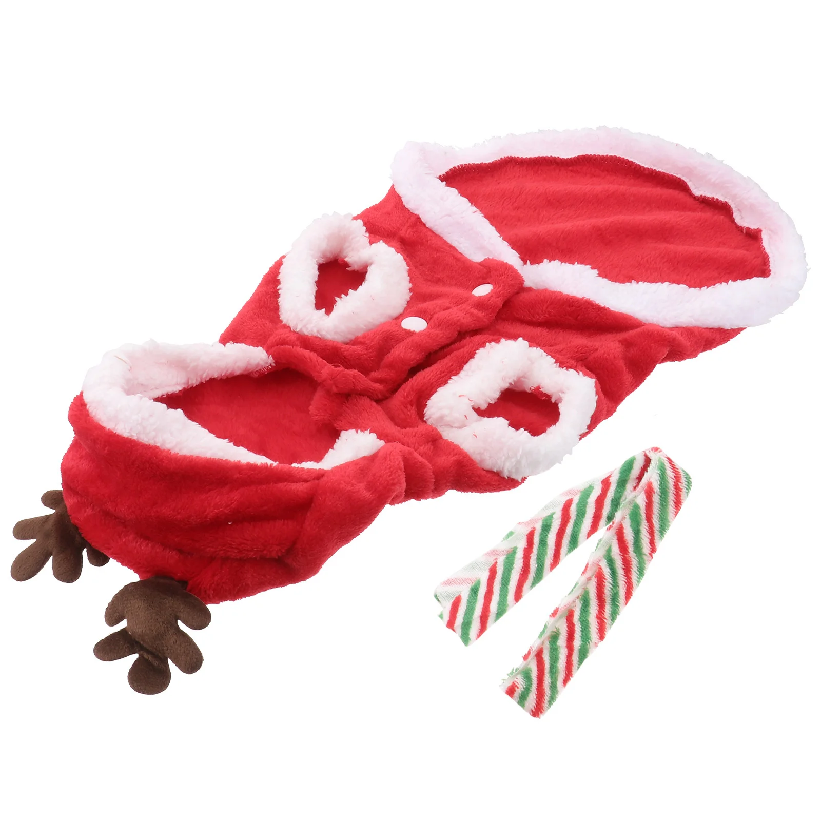Christmas Pet Dog Warm Clothes Flannel Elk Pattern Buttoned Autumn Winter Puppy Hooded Coat Size L Holiday Pet Outfit 
Christmas Pet Dog Warm Clothes Flannel Elk Pattern Buttoned Autumn Winter Puppy Hooded Coat Size L Holiday Pet Outfit