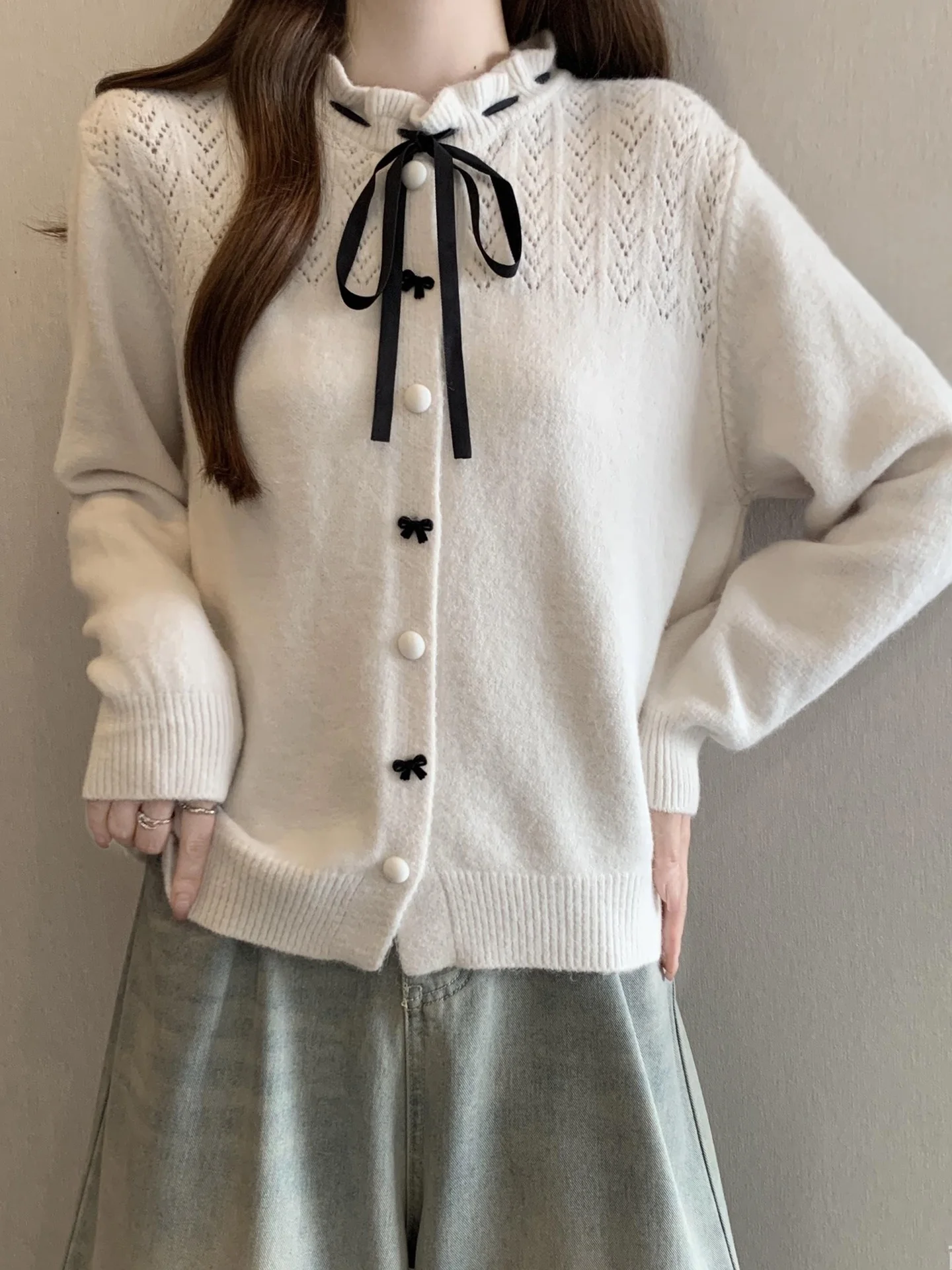 Chic Unique Sle Women's Knitted Cardigan Knot Belted Inner Wear Autumn Winter plus Size Warm Soft Medium Thin
Chic Unique Sle Women's Knitted Cardigan Knot Belted Inner Wear Autumn Winter plus Size Warm Soft Medium Thin