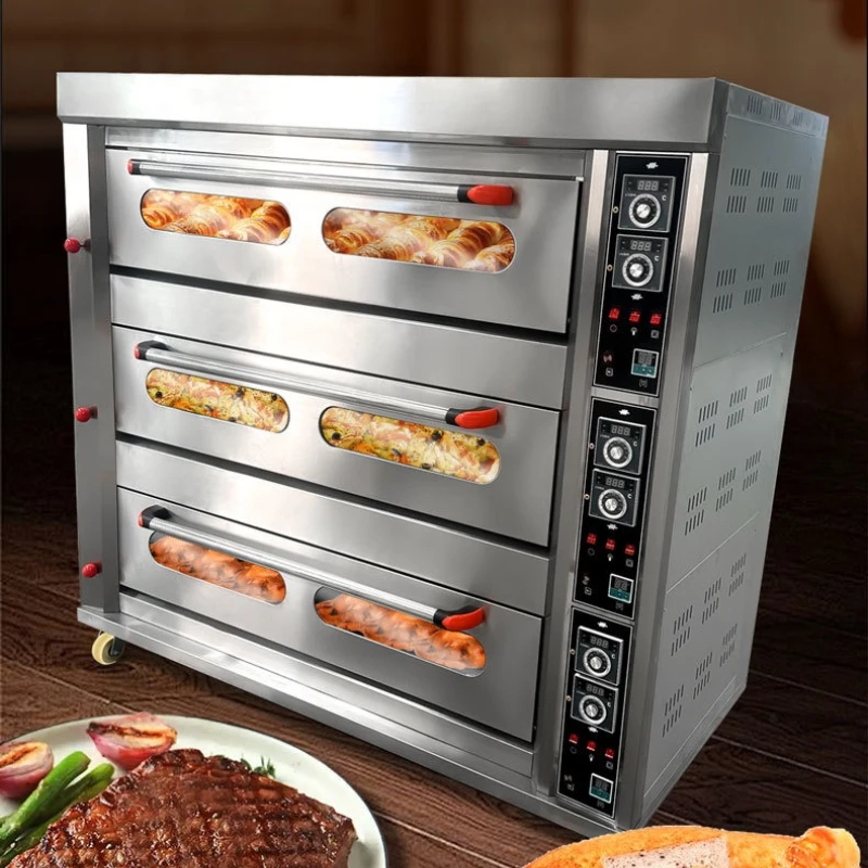 Gas Pizza Ergonomics Deck Oven Infrared Burner Technology Baking Oven Crispy Crust Restaurant Furniture Backofen XY60KL
Gas Pizza Ergonomics Deck Oven Infrared Burner Technology Baking Oven Crispy Crust Restaurant Furniture Backofen XY60KL
