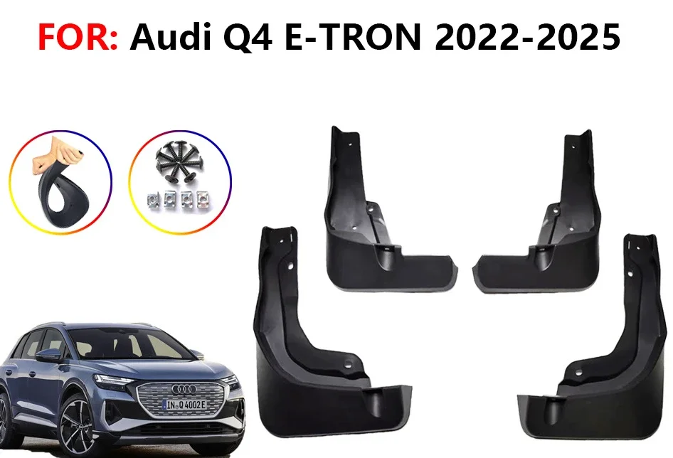 Suitable for 224Q4 E-TRON fenders, the new Q4 anti-splash car fender accessories
Suitable for 224Q4 E-TRON fenders, the new Q4 anti-splash car fender accessories