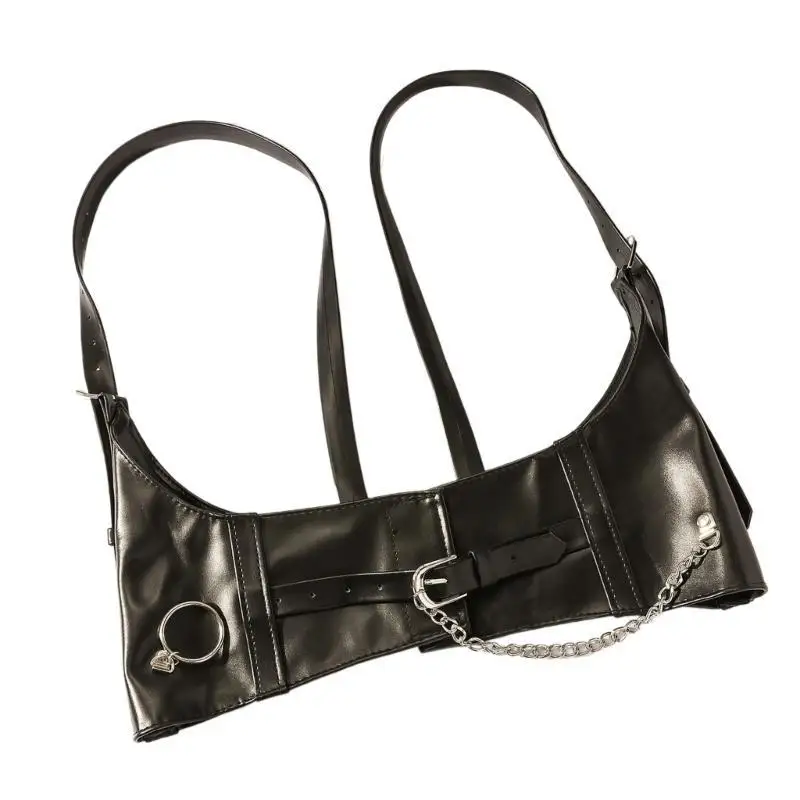 652F Fashion Underbust Belt Harness Strap for Women PU Corset Waist Strap Cosplay Costume Adjustable Shoulder Suspenders
652F Fashion Underbust Belt Harness Strap for Women PU Corset Waist Strap Cosplay Costume Adjustable Shoulder Suspenders