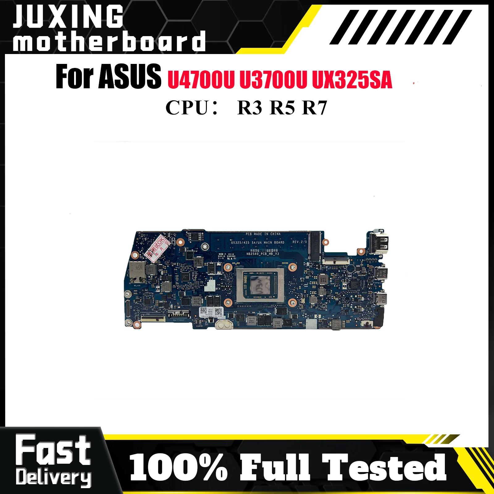 UX325SA Материнская плата для ноутбука ASUS ZenBook U4700U U3700U UX325SA UX325S Материнская плата для ноутбука с процессором R3 R5 R7 100% tests OK stk
UX325SA Материнская плата для ноутбука ASUS ZenBook U4700U U3700U UX325SA UX325S Материнская плата для ноутбука с процессором R3 R5 R7 100% tests OK stk